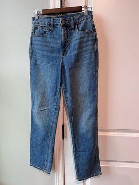 J. Crew High Rise Classic Vintage Straight-Leg Jeans in Medium Wash